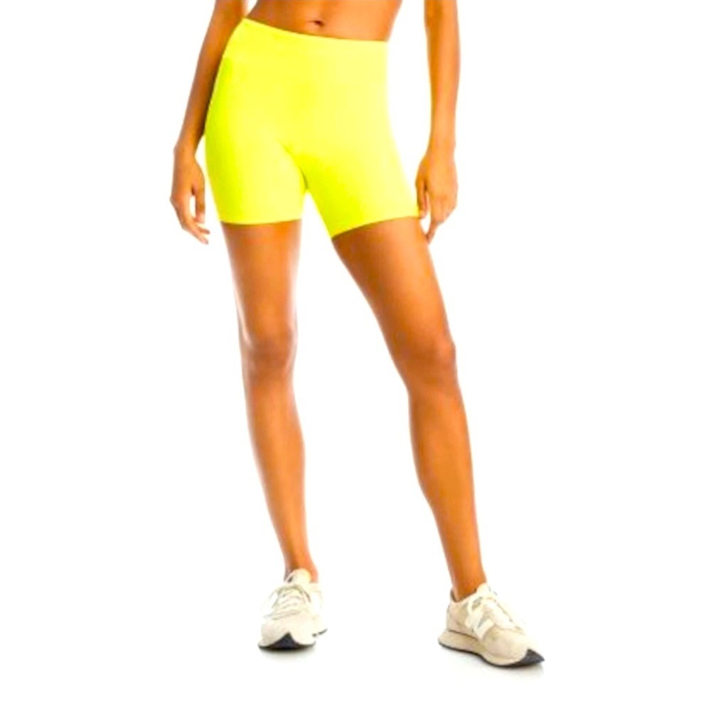 AQUA athletic yellow shorts